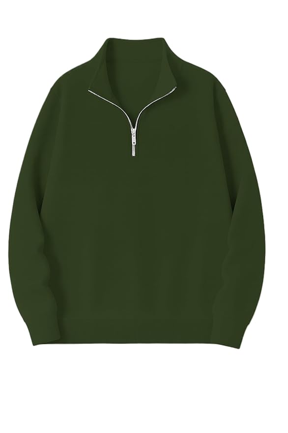 pullexter's Men’s Fleece Half-Zip High Neck Sweatshirt